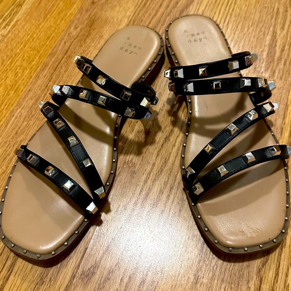 a new day Shoes - Black studded sandals